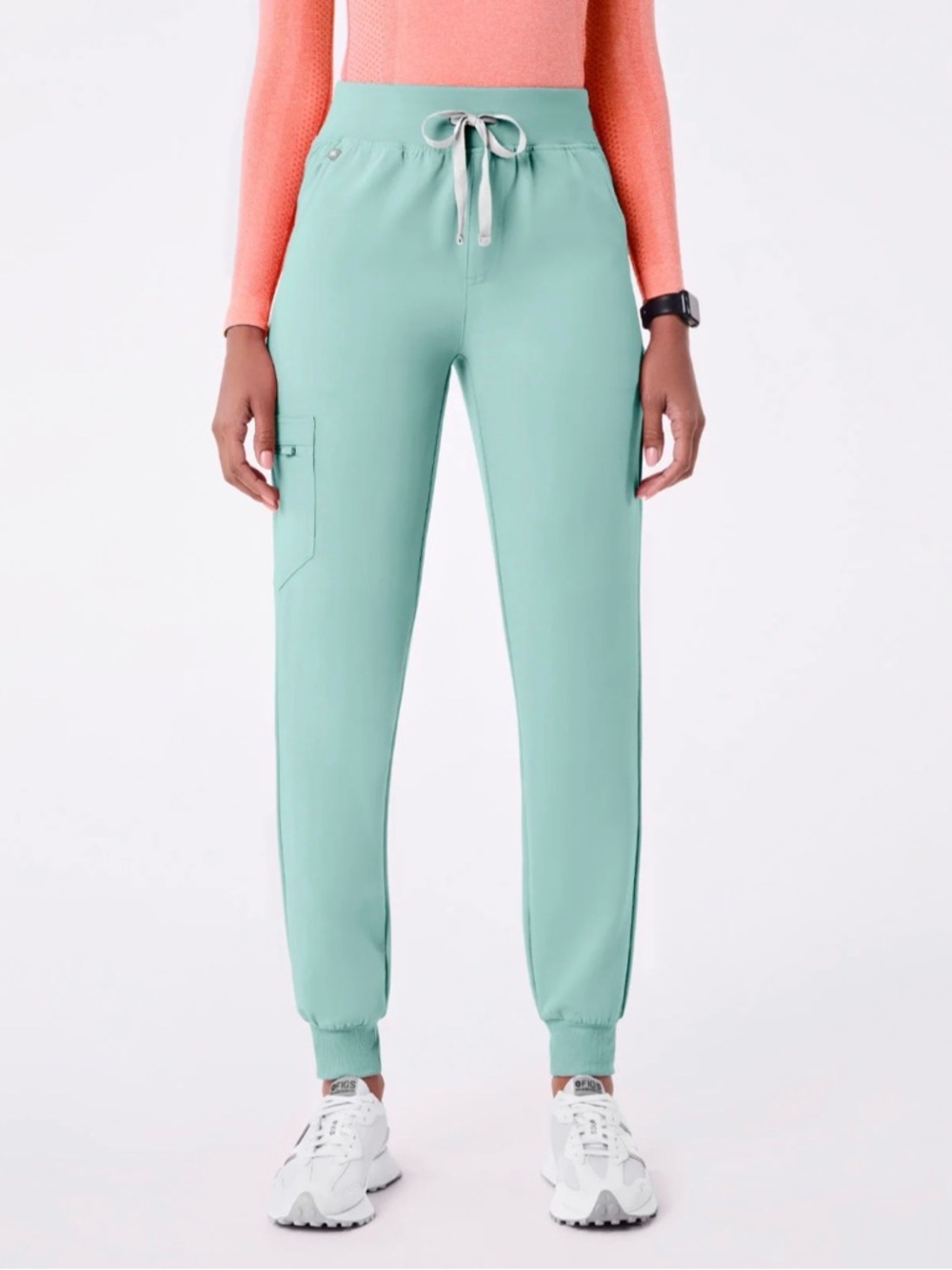 Figs Seaglass High Waisted Zamora - Jogger Scrub Pant